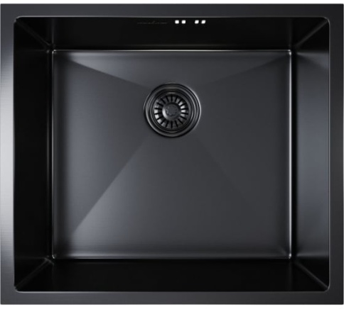 MIXLINE PRO Мойка подст.монт.500х440х200 т3,0 Черный графит (+сифон)  фото 2