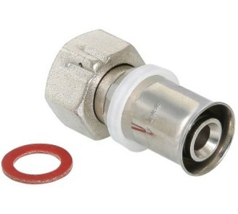 Соединитель пресс с накидной гайкой  Valtec 16*1/2 г фото 1