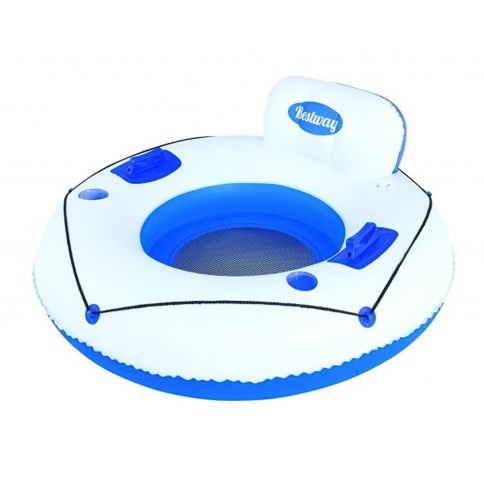 Круг надувной 119 см Bestway, с ручками и подстаканниками, 43108 фото 1