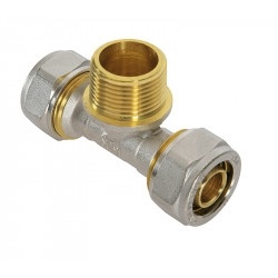 Тройник ТМ-К 16*3/4"*16 ц/ш/ц фото 1