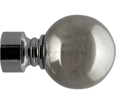 Наконечник 28мм Шар Хром глянец фото 1