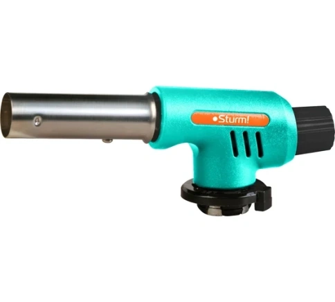 Насадка-горелка на газ. баллон, автом. пьезоподжиг, рег. пламени, защита от ветра, 5015-KL-01 Sturm фото 1