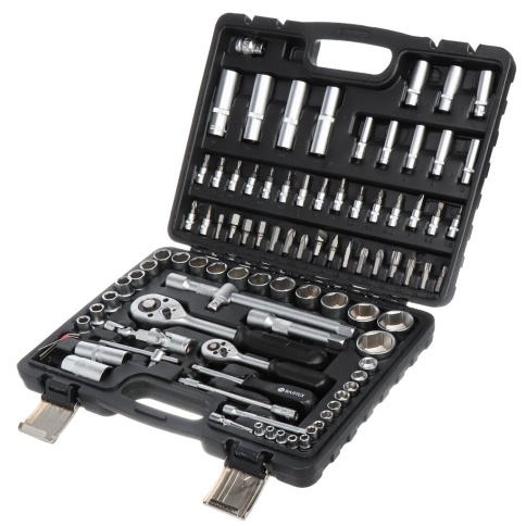 Набор инструмента слесарный 94 пр. BARTEX 1/2", 1/4" CrV кейс (319902) фото 1