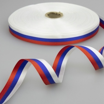 Лента "Триколор российский" 28мм (100м) фото 1