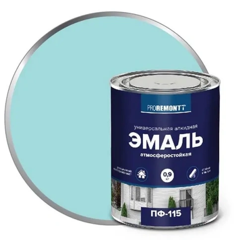 Эмаль ПФ-115 PROREMONTT Мятный 0,9кг фото 1