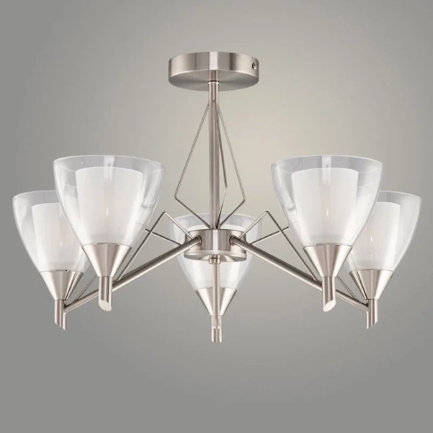 Люстра 210023/5 NK никель Е14 XLD22 фото 1