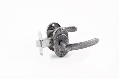 Ручка защелка ЗЩ2-04 серебро Омега З-Ф фото 1