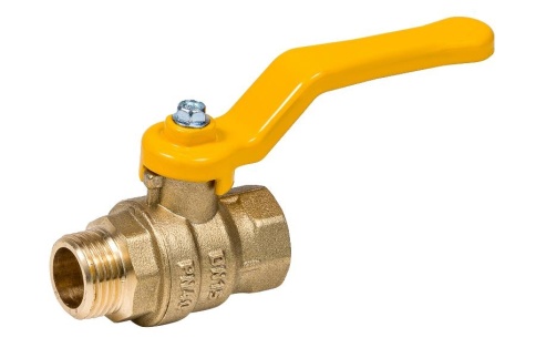 LD Кран шаровый д/газа Ду15 г/ш ручка 47-15ВНР GAZ фото 1