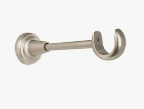 Кронштейн одинарный открытый 28мм Сатин  фото 1