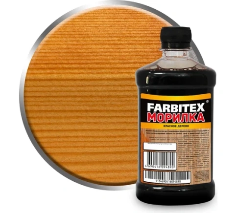 FARBITEX  Морилка деревозащитная водная 0,5л КРАСНОЕ ДЕРЕВО фото 1