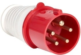 Вилка 024 переносная 32А 3Р+РЕ 380-415В IP44 ИЭК фото 1