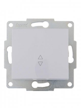 Lezard Механизм выключателя проходной с/у 1кл белый KARINA 707-0288-105 фото 1
