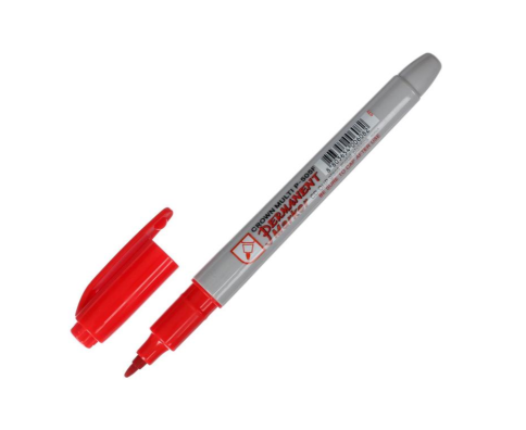 Маркер перманентный "1101" КРАСНЫЙ 3мм фото 1