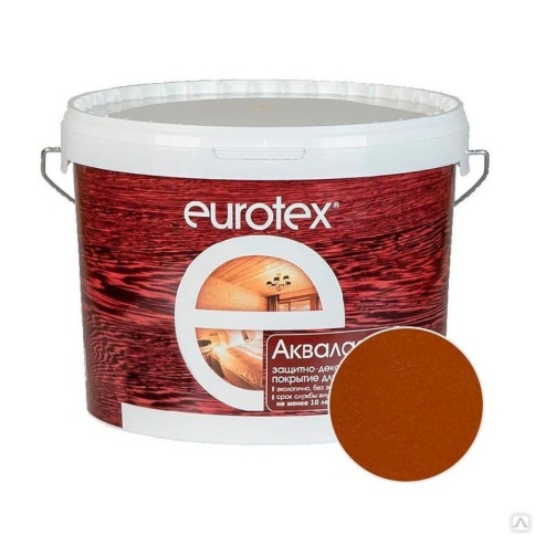 Лак защитно-декоратитный для дерева 2,5 кг Канадский орех "EUROTEX" фото 1