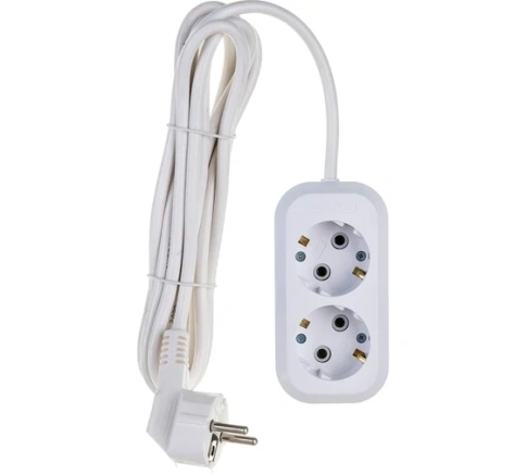 *Удлинитель 2*2м Е-202 с/з ПВС 2*0,75 9631959 фото 1