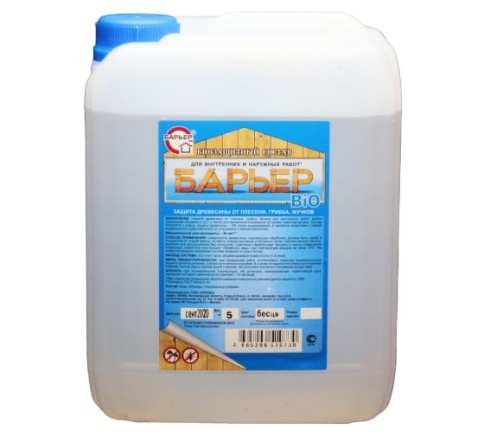 Барьер Био бесцв. (антисептик с водоотталкив. св-вами) 10л фото 1