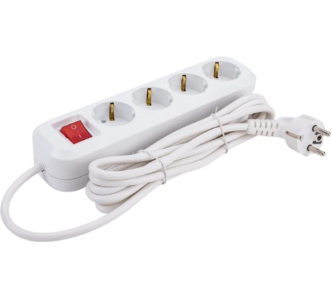 Удлинитель 4*3м 16А IP20 S-304  с выкл. ПВС 3х1 9631990 фото 1