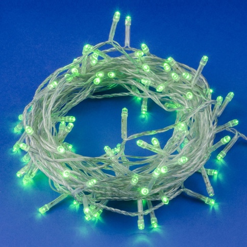 Гирлянда LED ULD-S1000-100/DTA GREEN IP20 10м 100диод. зел.свет провод прозр.Uniel UL-00007198 фото 1