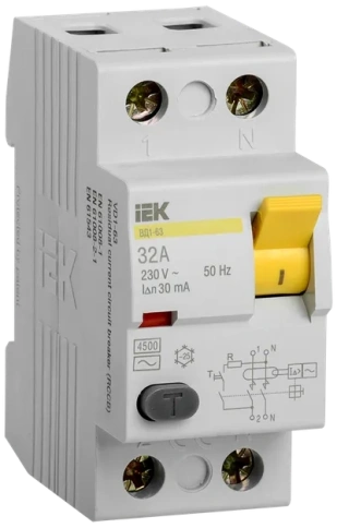 УЗО ВД1-63 2Р 32А  30мА ИЭК фото 1