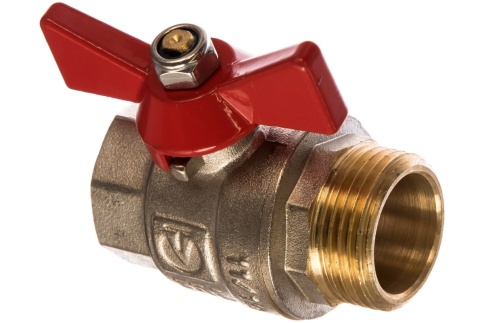 Кран шаровый VT.218 1" г/ш бабочка фото 1