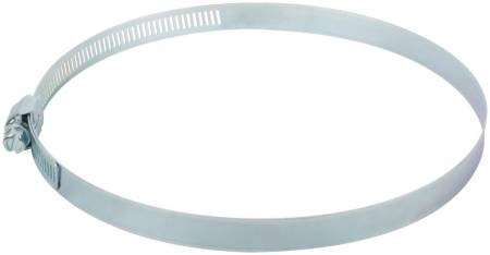 Хомут обжимной просечной, ширина 12,7 мм, нерж. сталь 65-89 мм. (99315т) фото 1