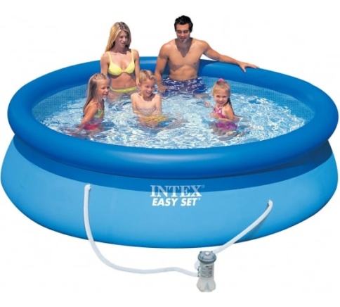 Бассейн надувной Intex, 305х76 см, Easy Set, 28122NP, фильтр-насос, 3853 л фото 1