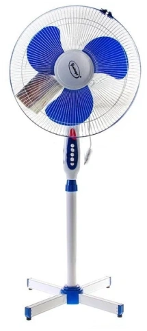 Вентилятор напольный Умница ВН-16 бело-голубой (50Вт) АТ фото 1