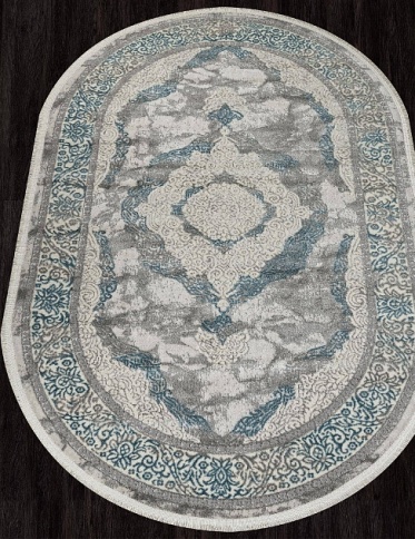Ковер MARMARIS 26491B, 1,92*4.0, OVAL, CREAM/GRY Турция фото 1