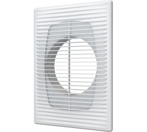 Решетка пластмассовая прямоточная с сеткой, с рамкой , с фланцем 1825П12Ф фото 1