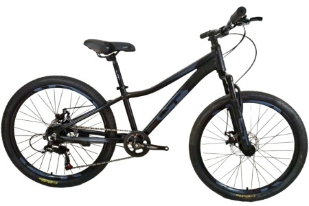 Велосипед 24" LTBIKE TRIGGER, алюминий, рама 12", 7-ск, диск, черный А24021 фото 1