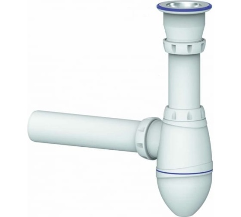 А210 Сифон 1 1/2"*40 с трубой 40*40 фото 1