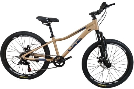 Велосипед 24" LTBIKE TRIGGER, алюминий, рама 12", 7-ск, диск, бежевый А24020 фото 1