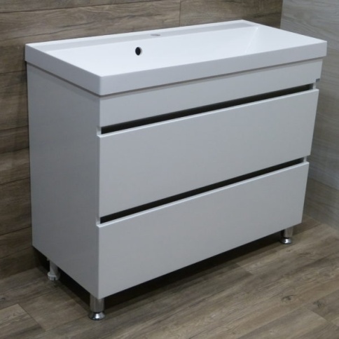 Тумба Крит-100 2Н + умывальник Комфорт-100 фото 1