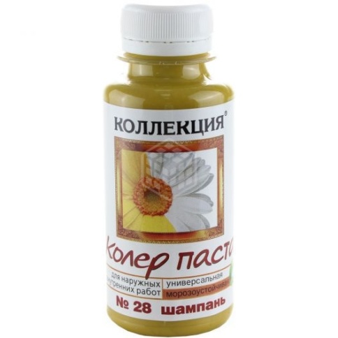 КОЛЛЕКЦИЯ Колеровочная паста №28 Шампань 0,1л фото 1