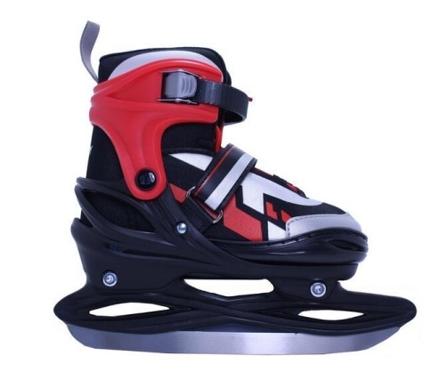 Ледовые коньки Модель Jimmy Ice черн/бел/крас р. 34-37 фото 1