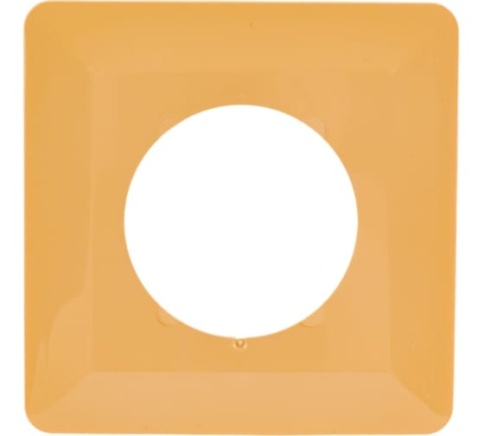 TDM Рамка защитная однопостовая 130х130мм слоновая кость SQ1822-0003 фото 1