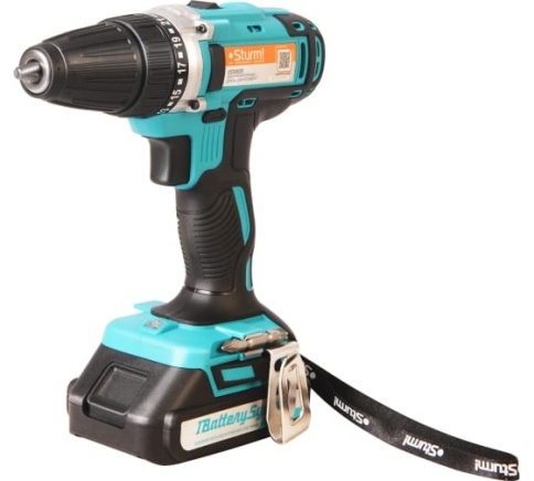 Sturm CD3620 Дрель аккум. 20В, 1BatterySystem, 32Нм, конусный патрон, 2х2,0 Ач. кейс фото 1