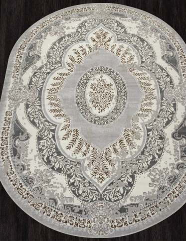 Ковер PALERMO F290 1.6*2.3 Oval Grey-Green фото 1