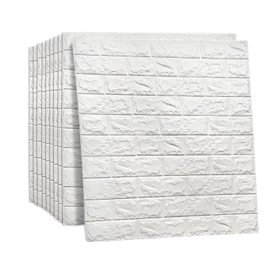 Панель самокл. 3D Кирпич Белый фото 1