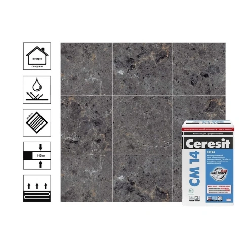 Клей для плитки СМ 14 Extra CERESIT 25 кг. фото 1