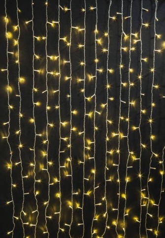 Навигатор 61867 Гирлянда Занавес NGF-С01-357WW-8-2*1,5m-230-TR-IP20  фото 1