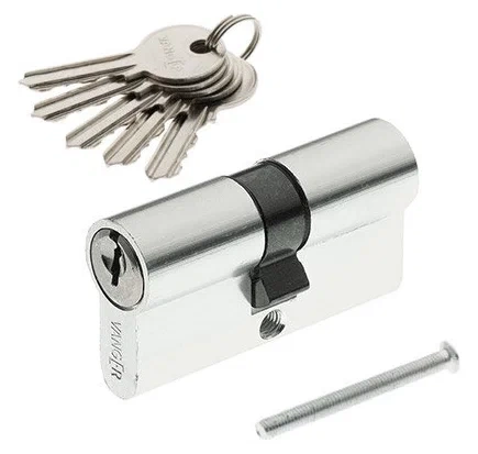 Цилиндровый мех-м Vanger  EL-60-NI(хром) фото 1