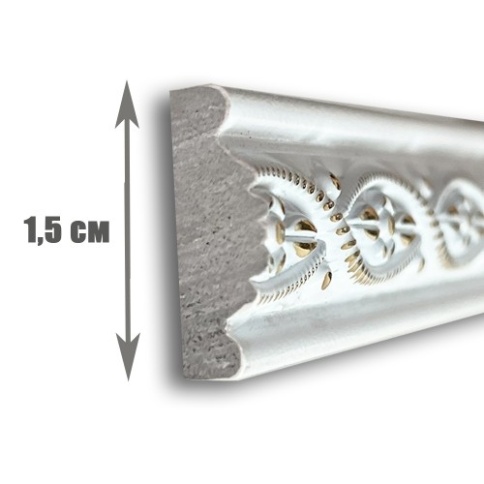 Багет интерьерный 15*5*2400 ПИ15А Афины фото 1