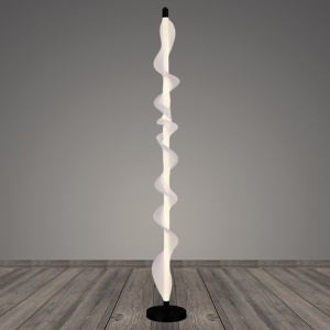 Торшер напольный К38707/1F черный/белый  фото 1