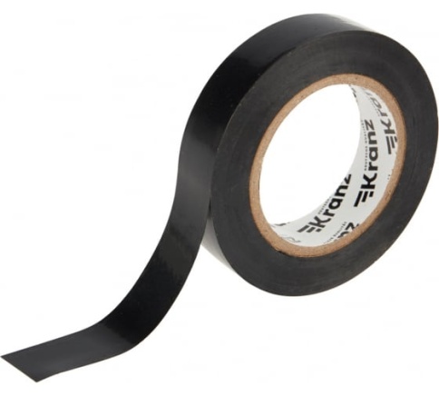 KRANZ Изолента профессиональная ПВХ 0,13х15мм х 20м черная фото 1