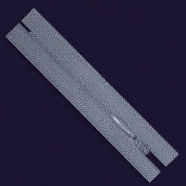 Молния потайная 18-20см серо-синяя фото 1