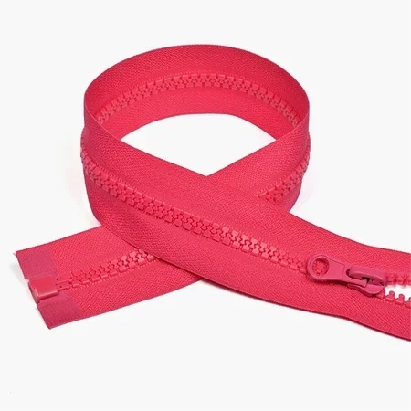 Молния "Трактор"№5, 1 замок, 50см,60см малиновая фото 1