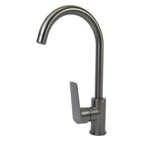 Смеситель для кухни 35к MIXLINE ML15-031GR Графит высокий излив фото 1
