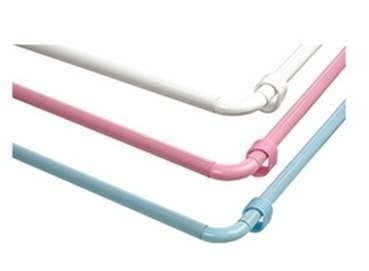 Карниз для ванной комнаты Турция (розовый) УГЛОВОЙ фото 1