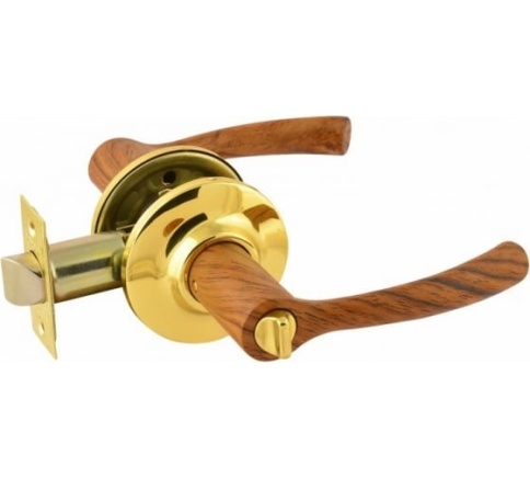 Защелка межкомнатная ТТ1-03 (золото) (фиксатор) фото 1